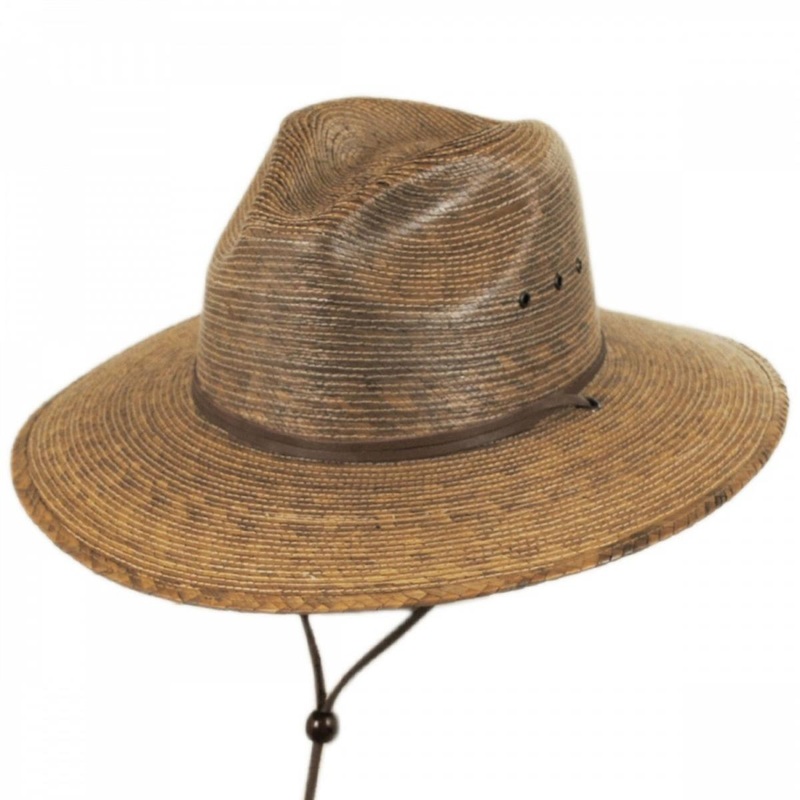 Rustic Palm Leaf Straw Hat SAND S/M