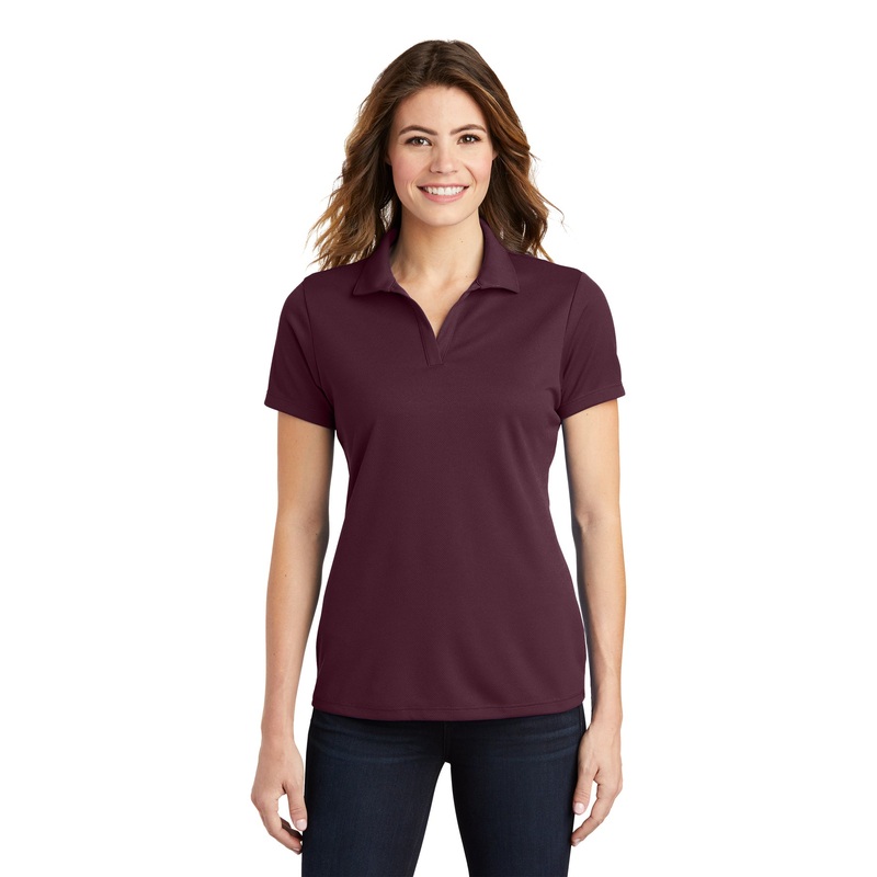 Sport-Tek LST640 Ladies PosiCharge RacerMesh Polo – Maroon Maroon XS