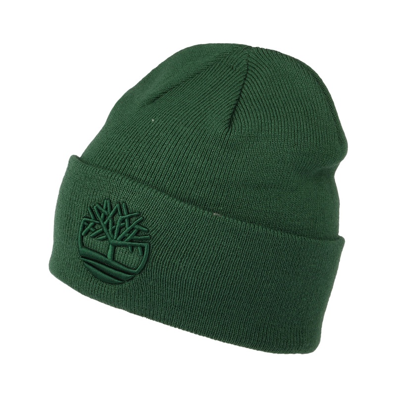 Timberland Hats Tonal 3D Embroidery Beanie Hat – Forest 1-Size