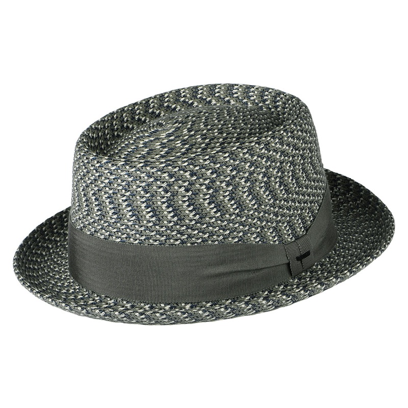 Bailey Hats Waits Pork Pie Hat – Grey Mix S