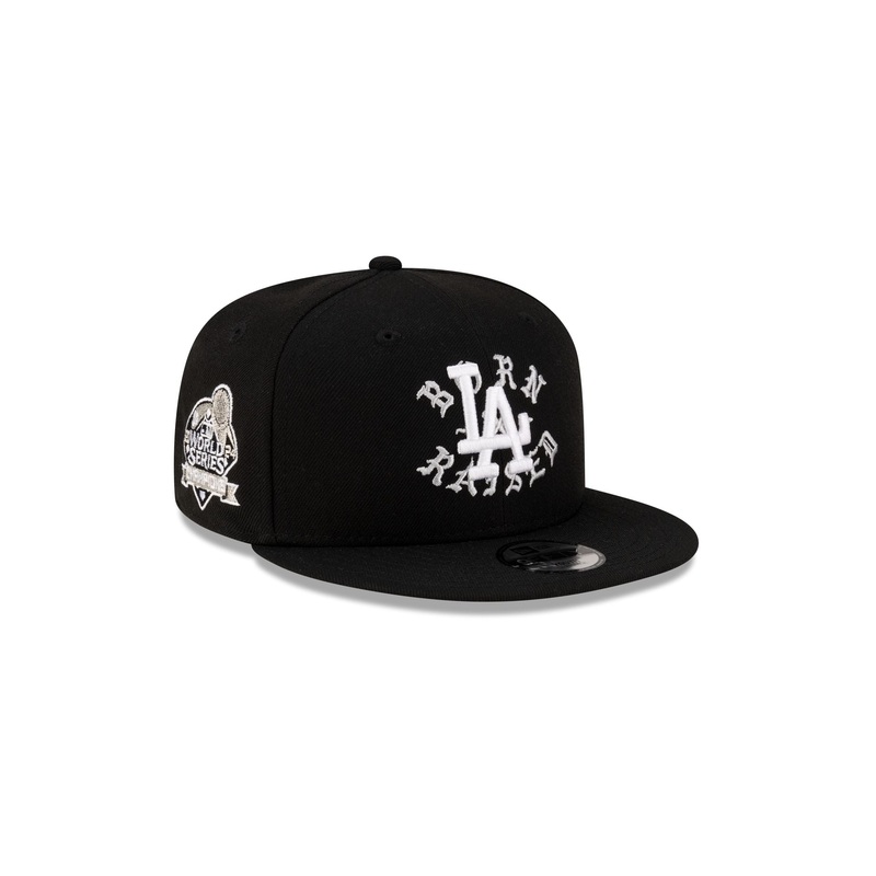 Born x Raised x Los Angeles Dodgers World Series Champions Kids Black 9FIFTY Snapback Hat Youth