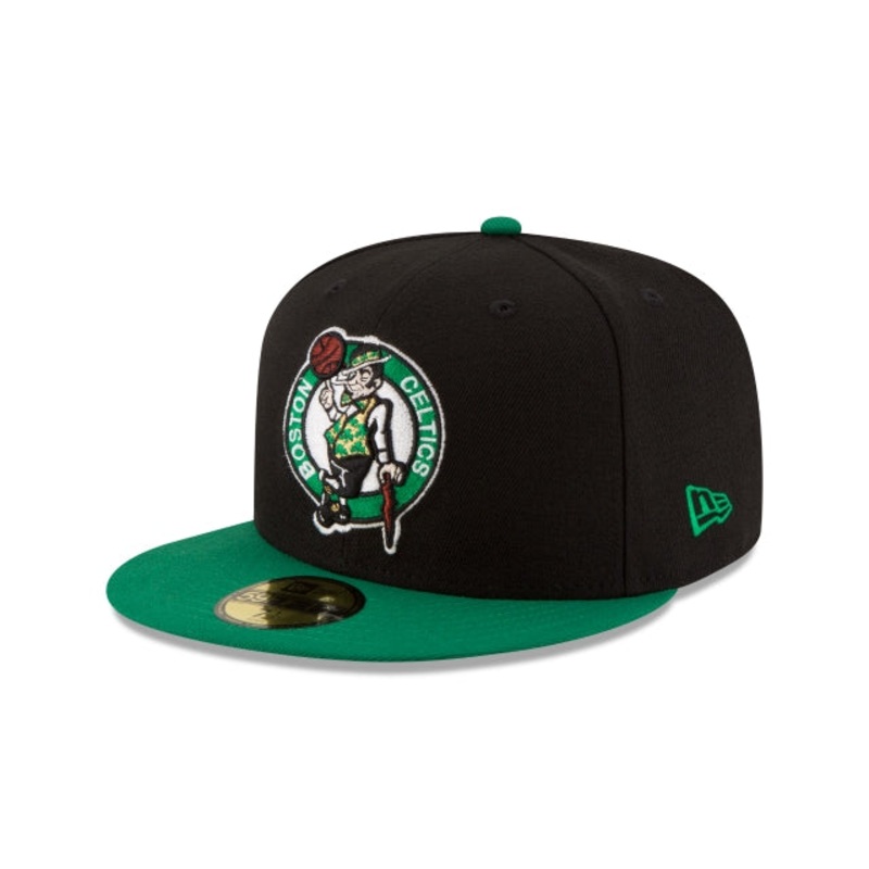 Boston Celtics 2Tone Black 59FIFTY Fitted Hat 6 7/8