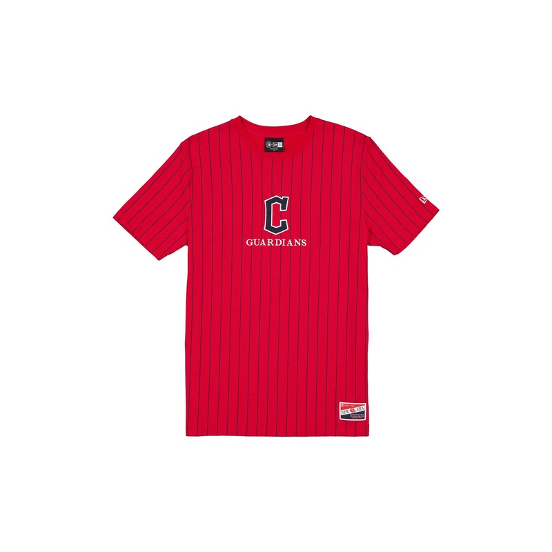 Cleveland Guardians Throwback Pinstripe T-Shirt S
