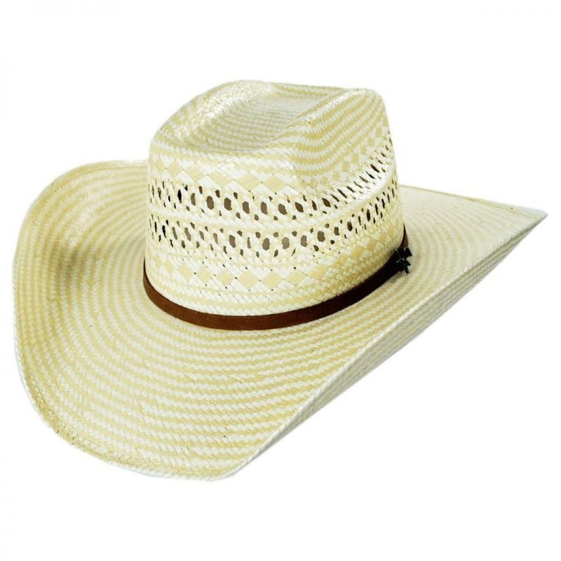 Fields Toyo Straw Western Hat NATURAL/TAN 6 3/4