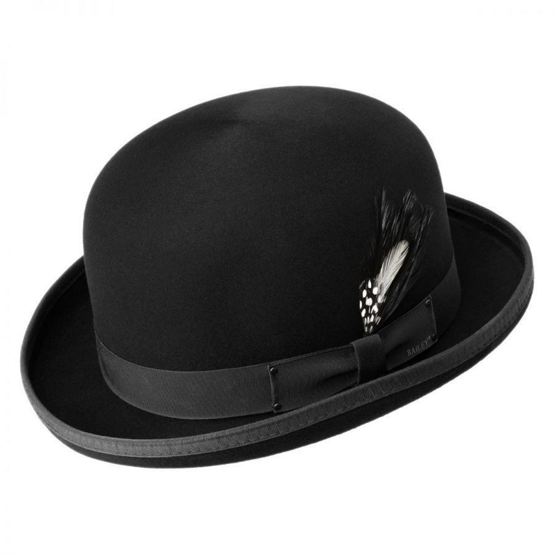 Heritage Wool Felt Derby Hat BLACK S