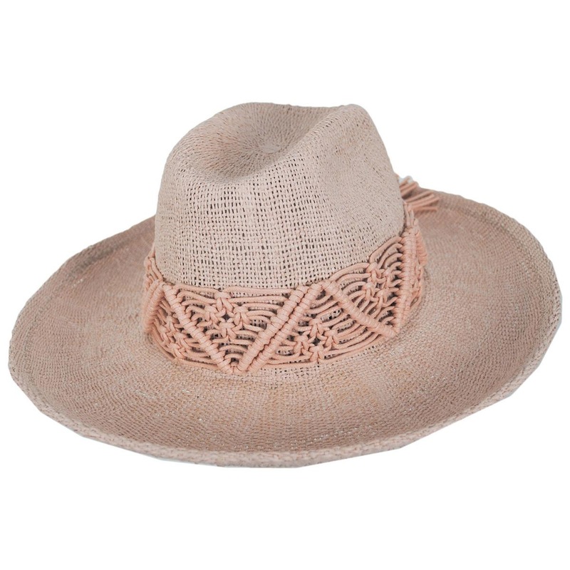 Matteo Bangora Straw Western Hat BONE/BONE XS