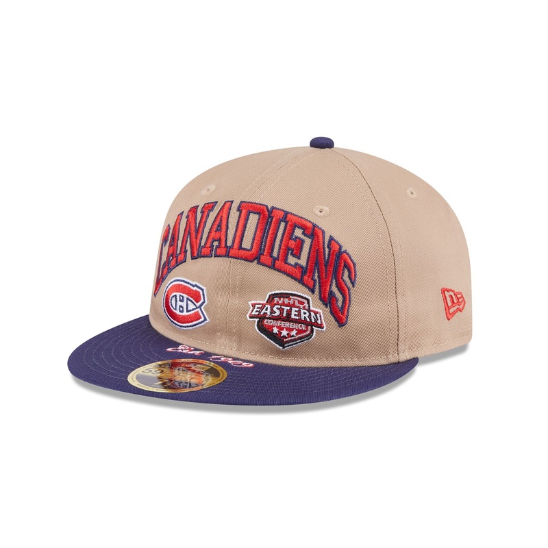 Montreal Canadiens Camel Retro Crown 59FIFTY Fitted Hat 7