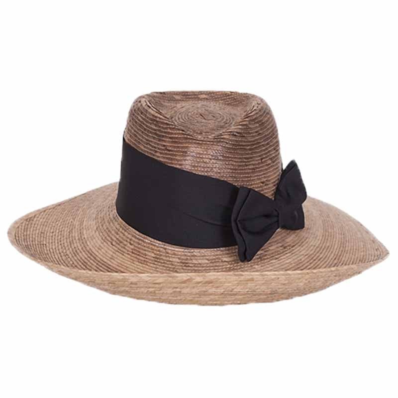 Pilar Burnt Palm Leaf Asymmetrical Up Brim Hat – Tula Hats Burnt Palm Medium (57 cm)