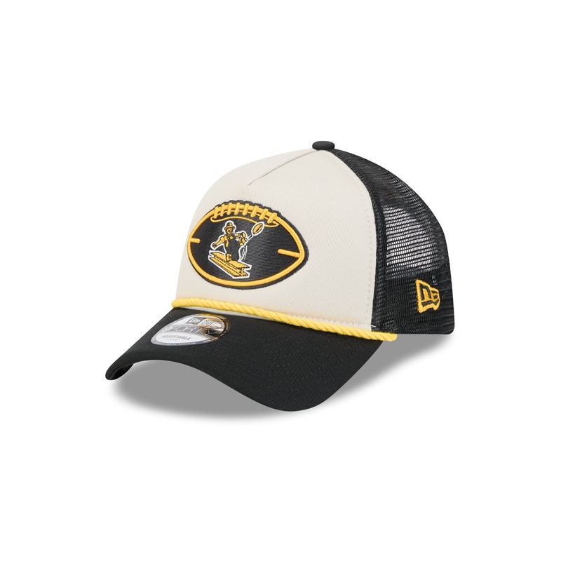 Pittsburgh Steelers 2024 Historic Sideline 9FORTY A-Frame Snapback Hat One Size