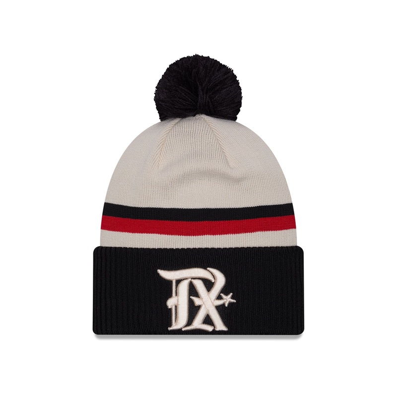 Texas Rangers City Connect Pom Knit Hat One Size