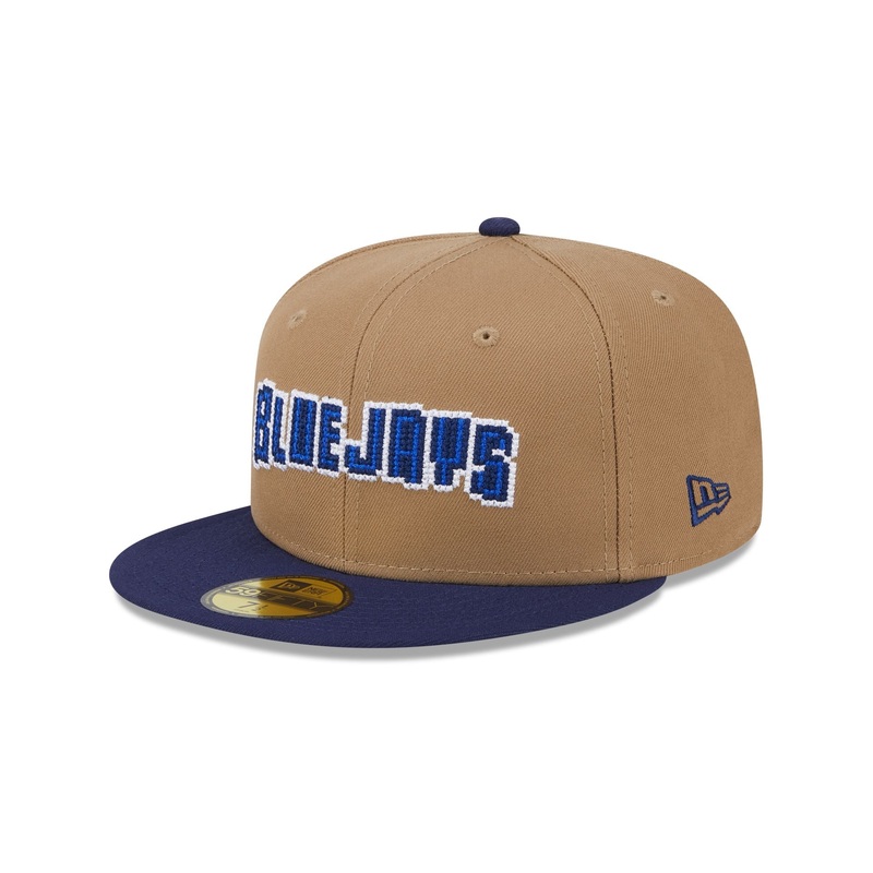 Toronto Blue Jays Classic 8-Bit Wordmark 59FIFTY Fitted Hat 7