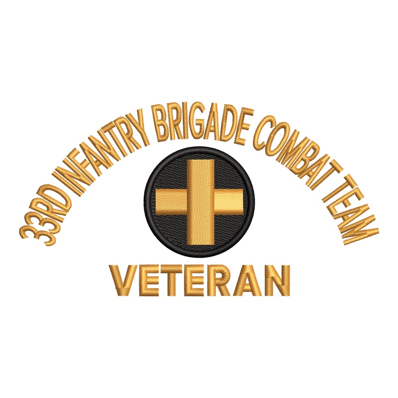 U.S. Army 33rd Infantry Brigade Combat Team Logo U.S. Army 33rd Infantry Brigade Combat Team Logo One Size