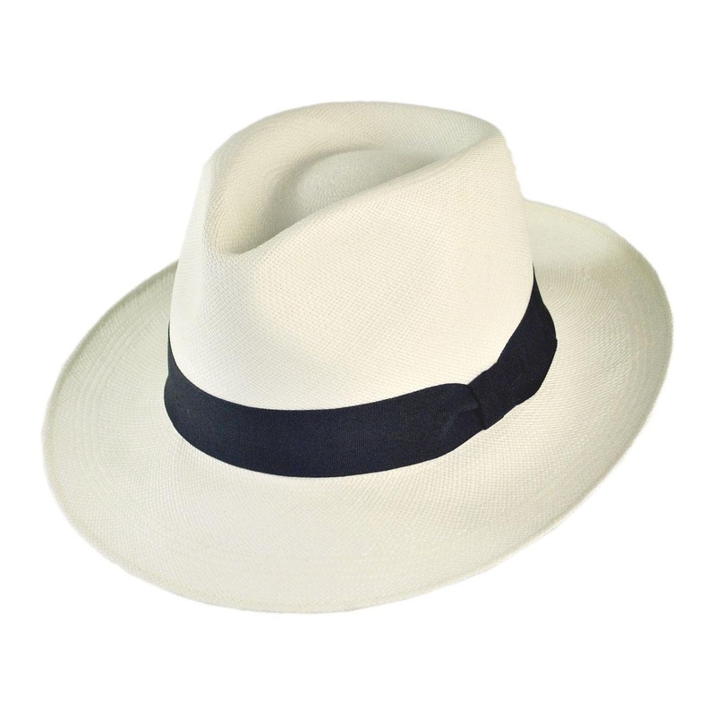 Wholesale Novo Grade 8 Panama Straw Fedora Hat B2B Pre-Pack BLEACH 2S-4M-4L-2XL