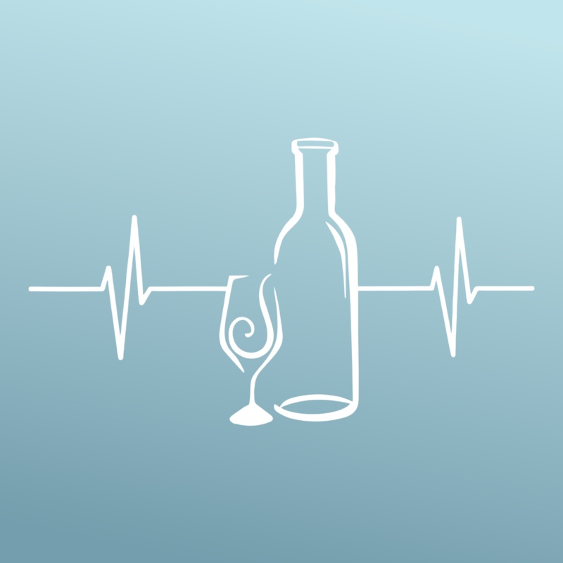 Wine – Sticker – Vinyl – White