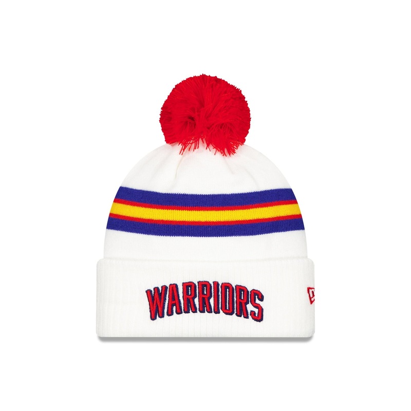 Golden State Warriors Classic Edition Pom Knit Hat One Size