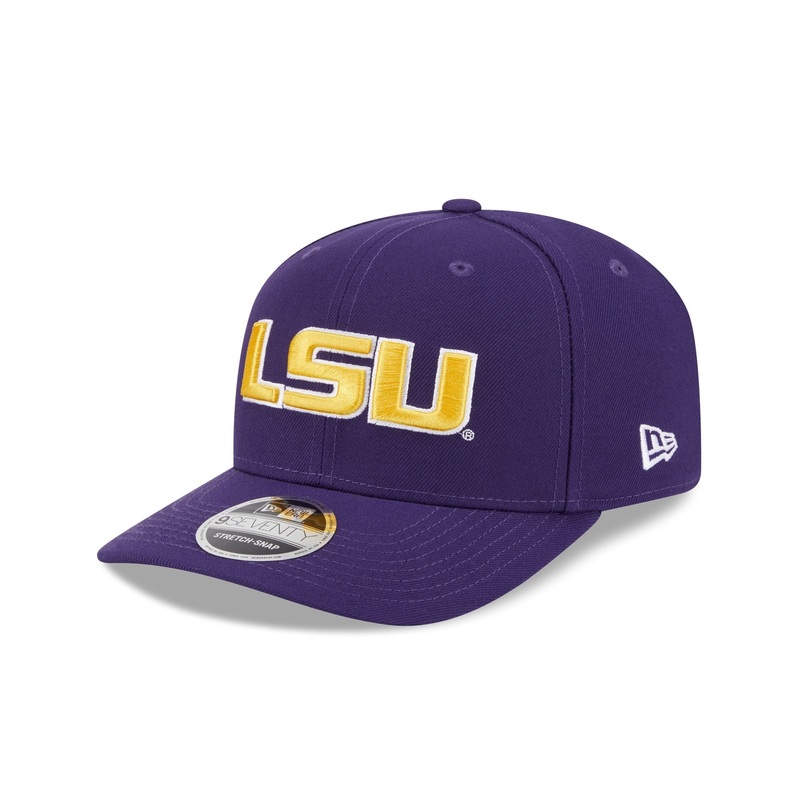 LSU TIGERS Purple Team 9SEVENTY Stretch-Snap Hat One Size