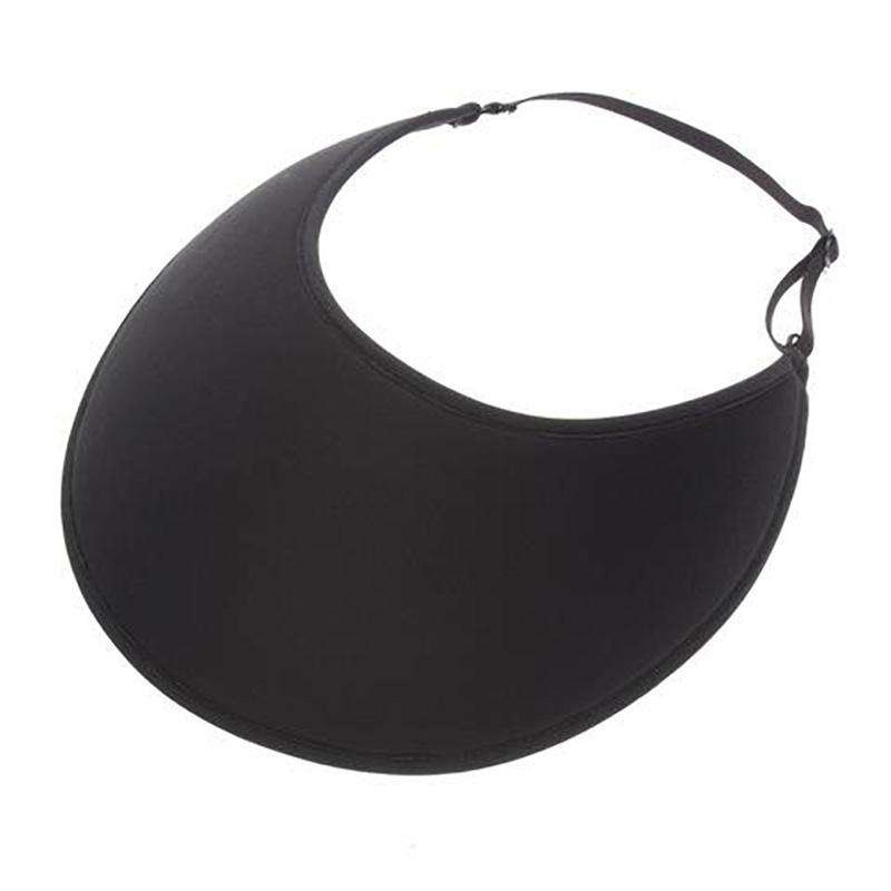 No Headache XL Lite Adjustable Strap Sun Visors in Solid Colors Black