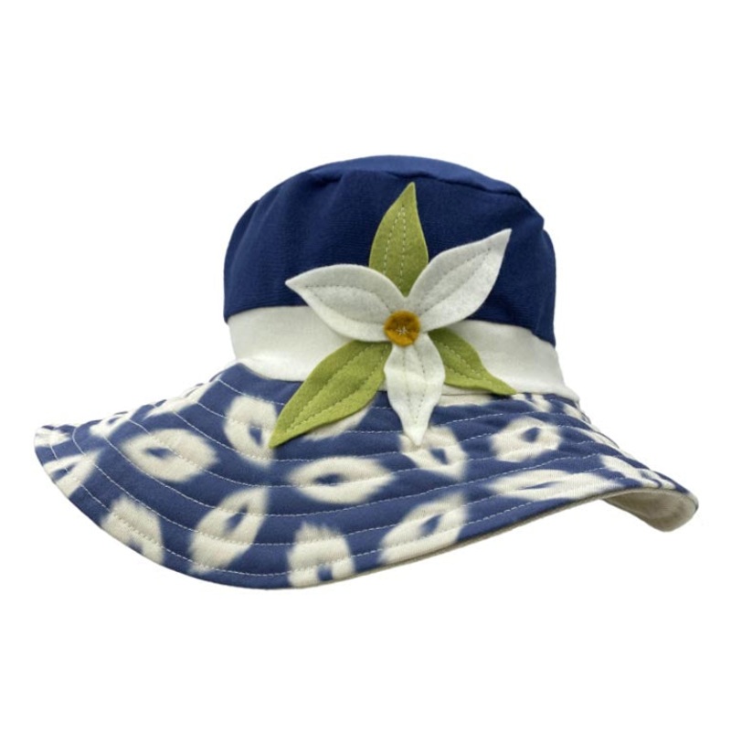 Seaside Organic Cotton Stretch Fit Sun Hat – Flipside Hats Navy