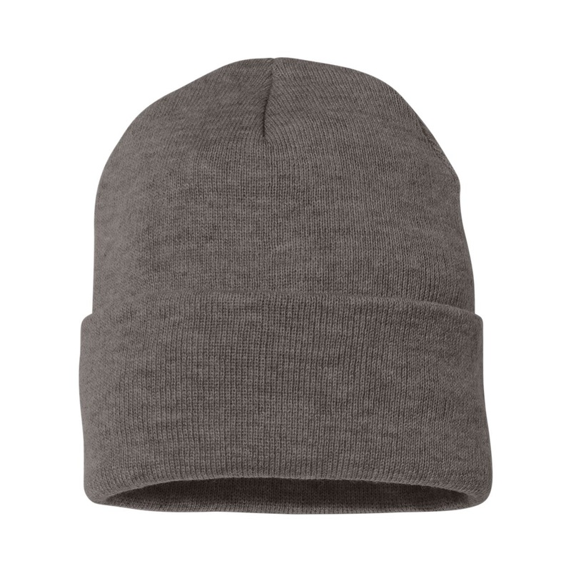 Sportsman SP12JL – Jersey Lined 12″ Cuffed Beanie, Knit Cap Black