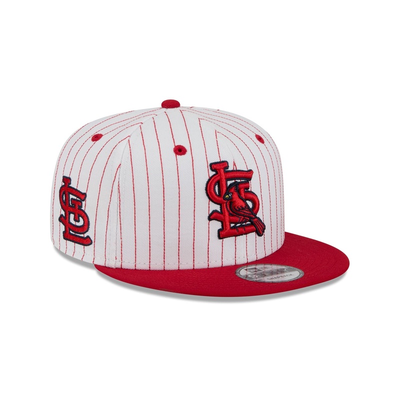 St. Louis Cardinals Deceptor Pinstripe 9FIFTY Snapback Hat One Size