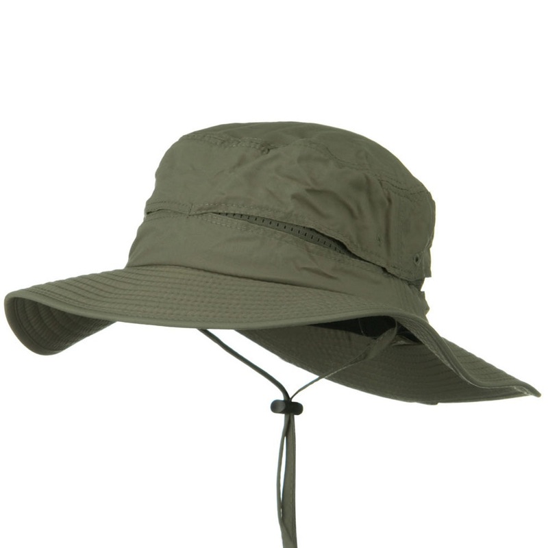 UV 50+ Dual Crown Mesh Talson UV Bucket Olive S-M