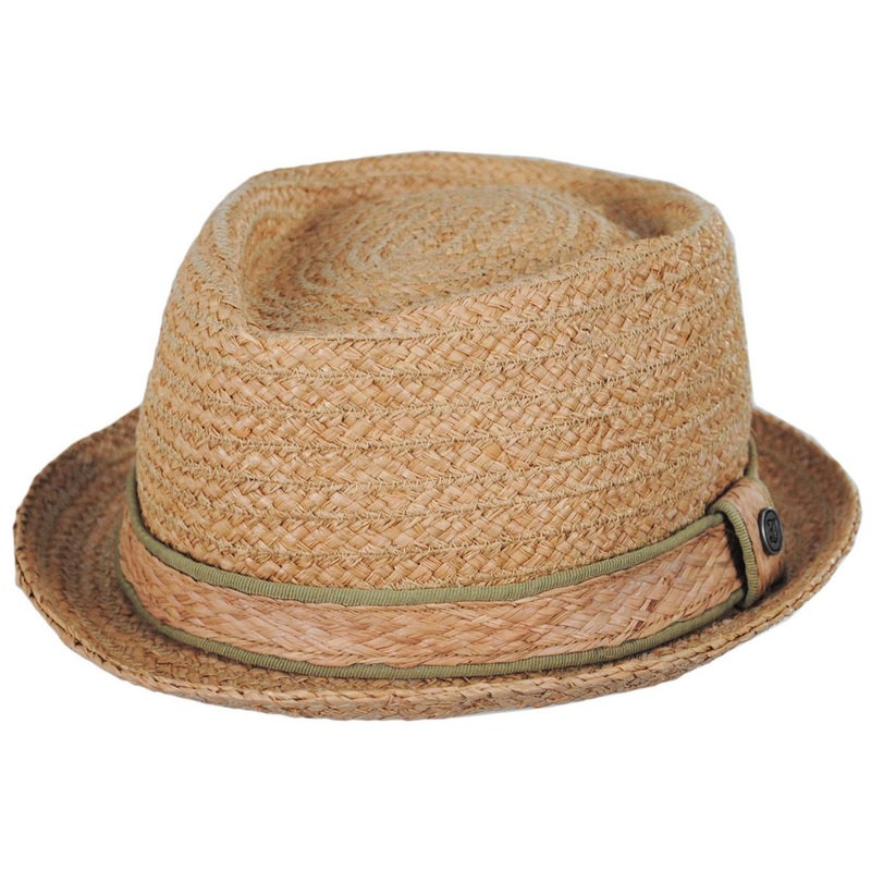Wholesale Raffia Straw Diamond Crown Fedora Hat B2B Pre-Pack NATURAL 1S-3M-4L-3XL-1XXL
