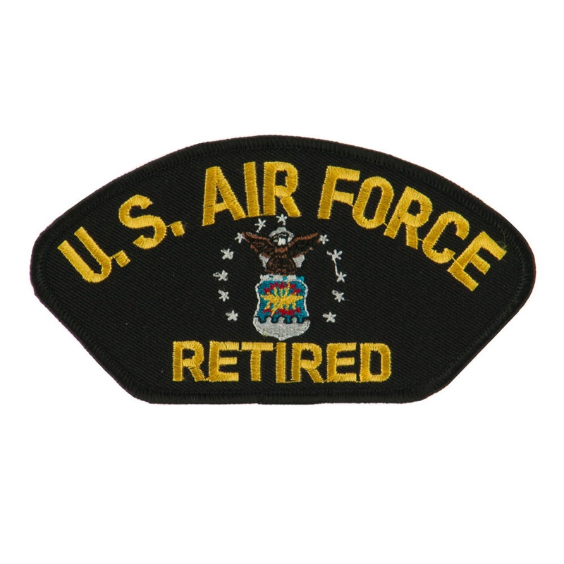 Big Size Retired Military Large Patch Air Retired One Size