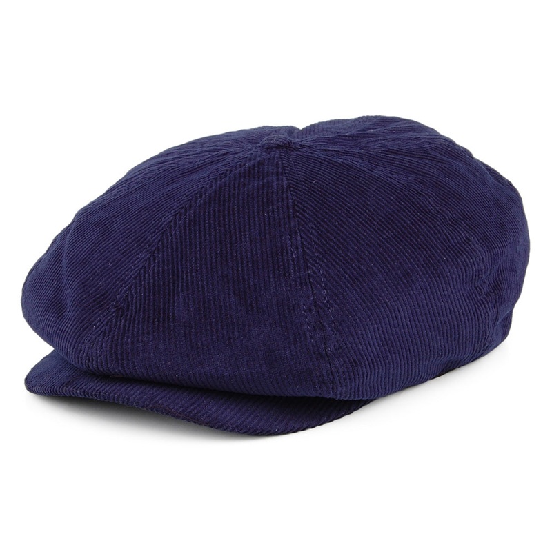 Brixton Hats Brood Corduroy Newsboy Cap XIX – Blue Small-56cm