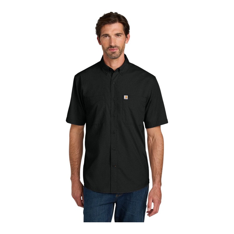 Carhartt CT107107 Force Sun Defender Short Sleeve Shirt Black S