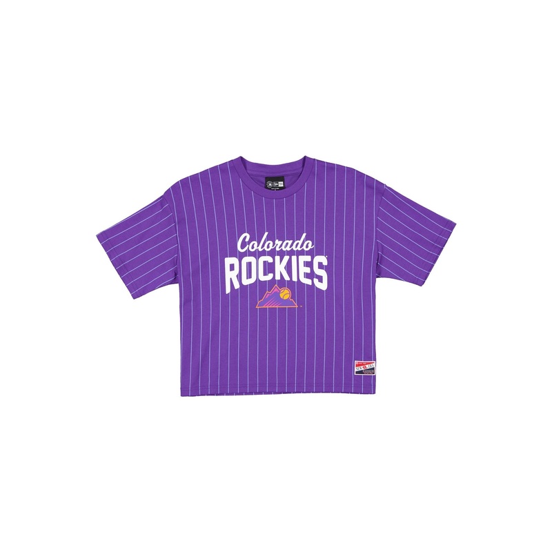 Colorado Rockies City Connect Women’s Pinstripe T-Shirt XS
