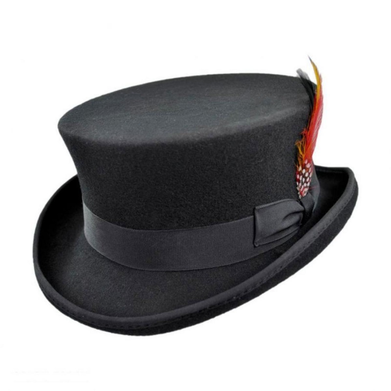 Deadman Wool Felt Top Hat BLACK S