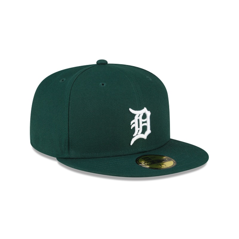 Detroit Tigers Dark Green 59FIFTY Fitted Hat 7