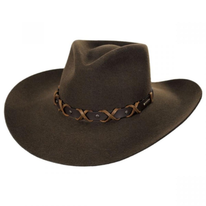 John Wayne Blackthorne Wool Felt Western Hat KHAKI 6 7/8