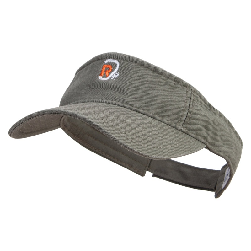 Rock Climbing Icon Embroidered Prostyle Cotton Twill Washed Visor Olive One Size