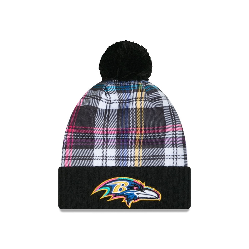 Baltimore Ravens 2024 Crucial Catch Sport Pom Knit Hat One Size