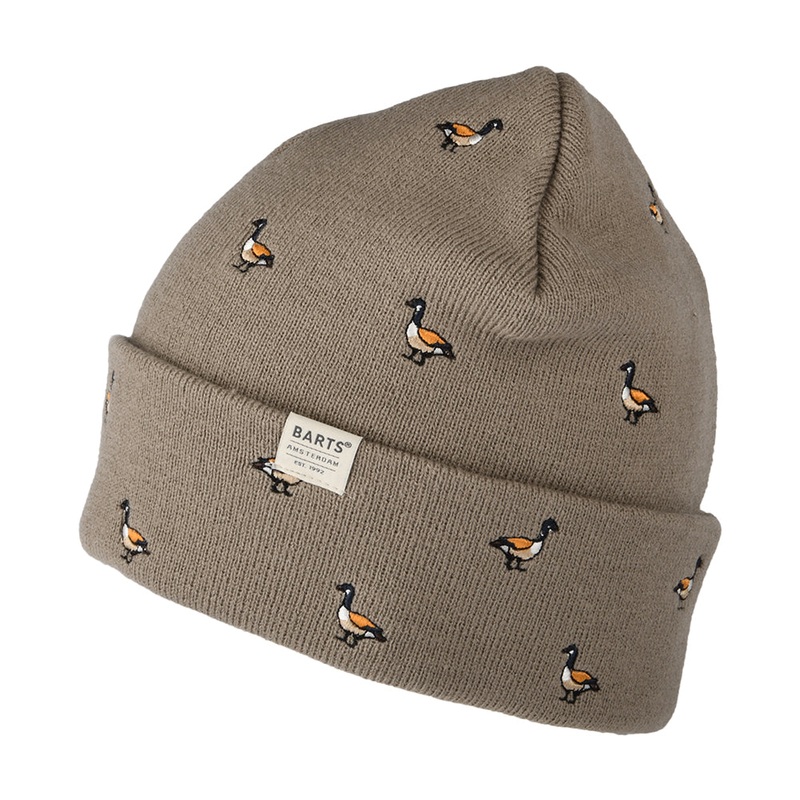 Barts Hats Vinson Goose Cuffed Beanie Hat – Taupe 1-Size