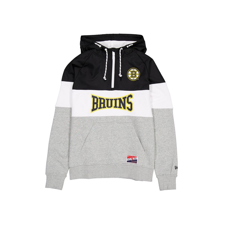 Boston Bruins Throwback Color Block Hoodie S