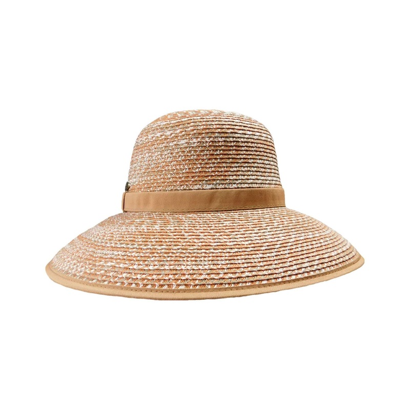Cappelli Straworld Big Brim Sun Hat for Women Toast Medium (57 cm)