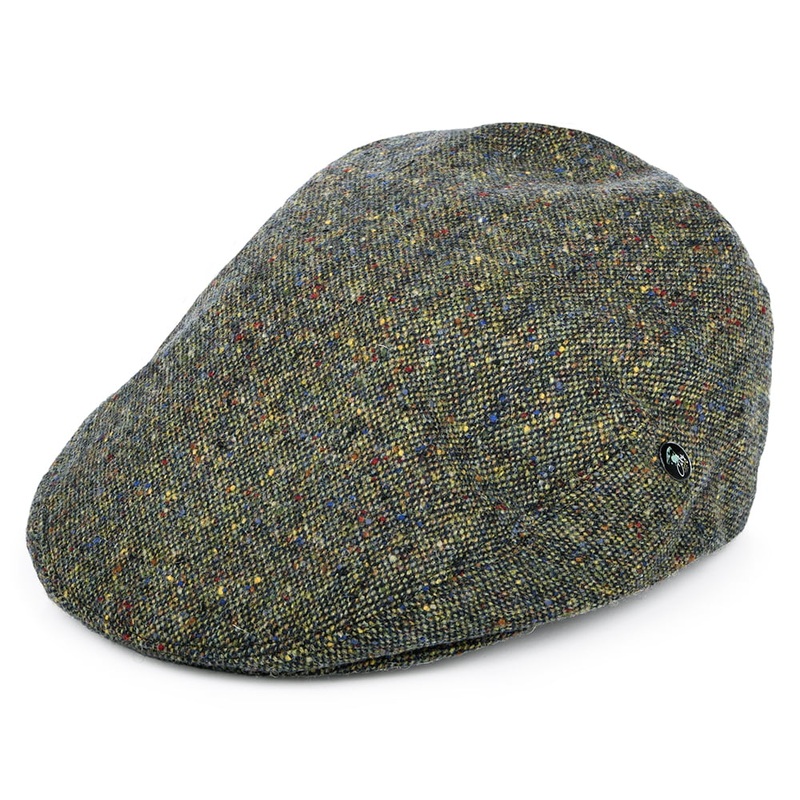 City Sport Donegal Tweed Marl Flat Cap – Green 55