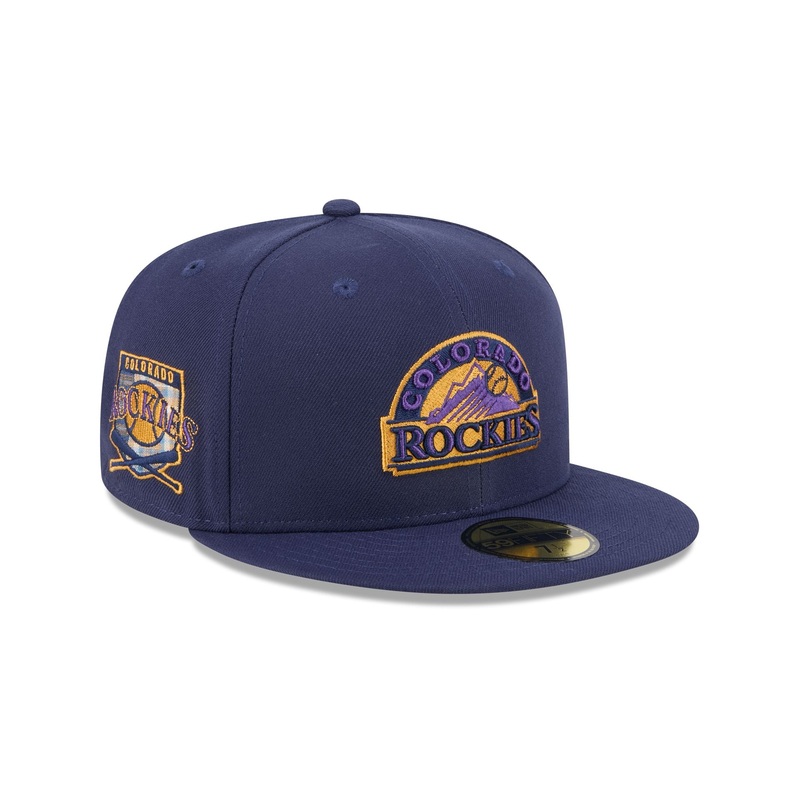 Colorado Rockies Blue Tartan 59FIFTY Fitted Hat 7