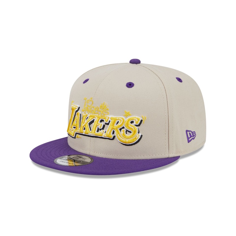 Los Angeles Lakers Team Art 9FIFTY Snapback Hat One Size