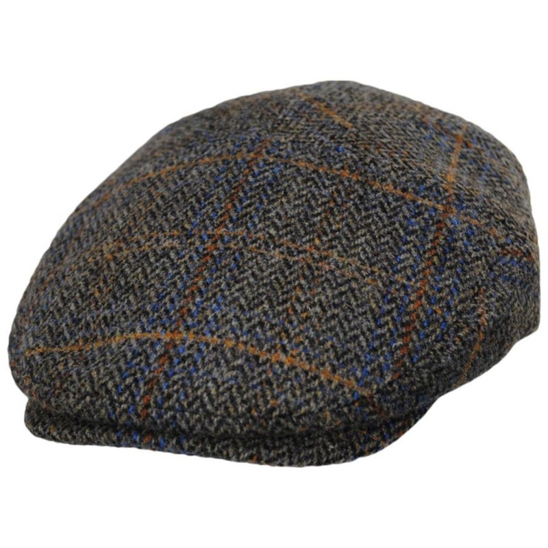 Lou Wool Herringbone Plaid Ivy Cap OAK PLAID S