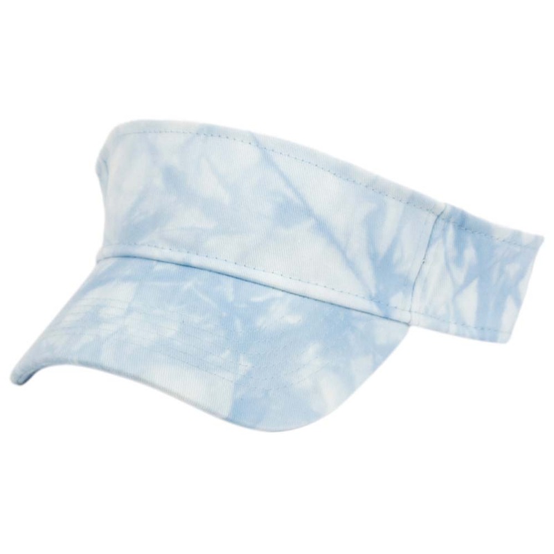Tie Dye Cotton Sun Visor – E-Flag Wear Sky Blue OS