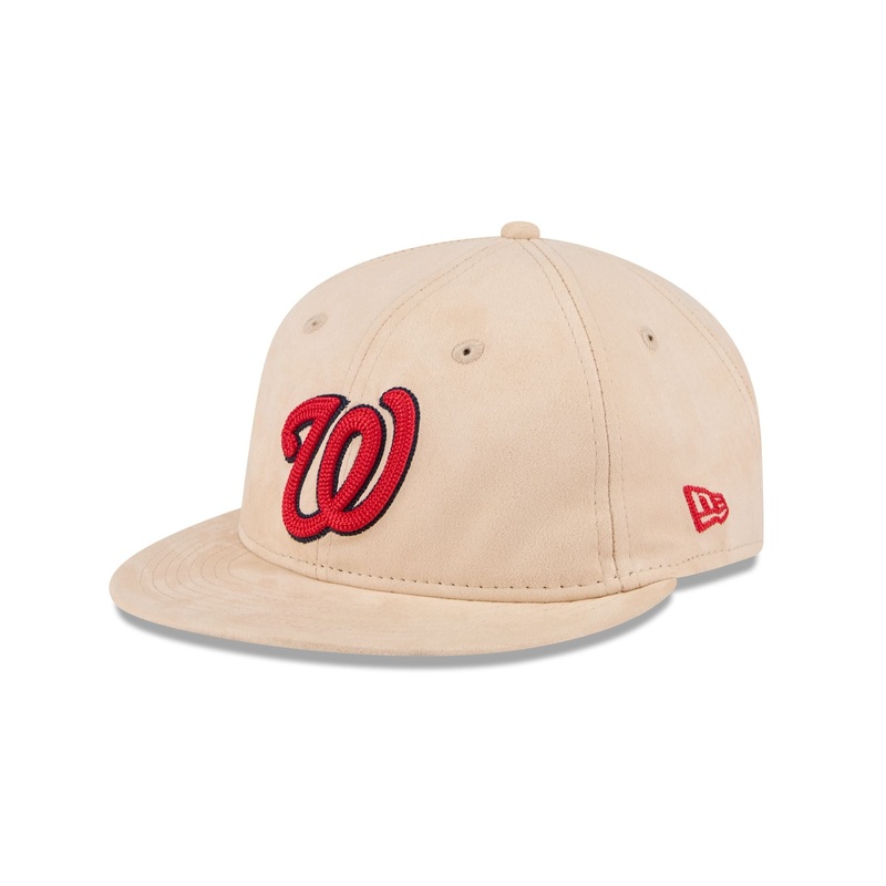 Washington Nationals Stone Suede Retro Crown 9FIFTY Snapback Hat One Size