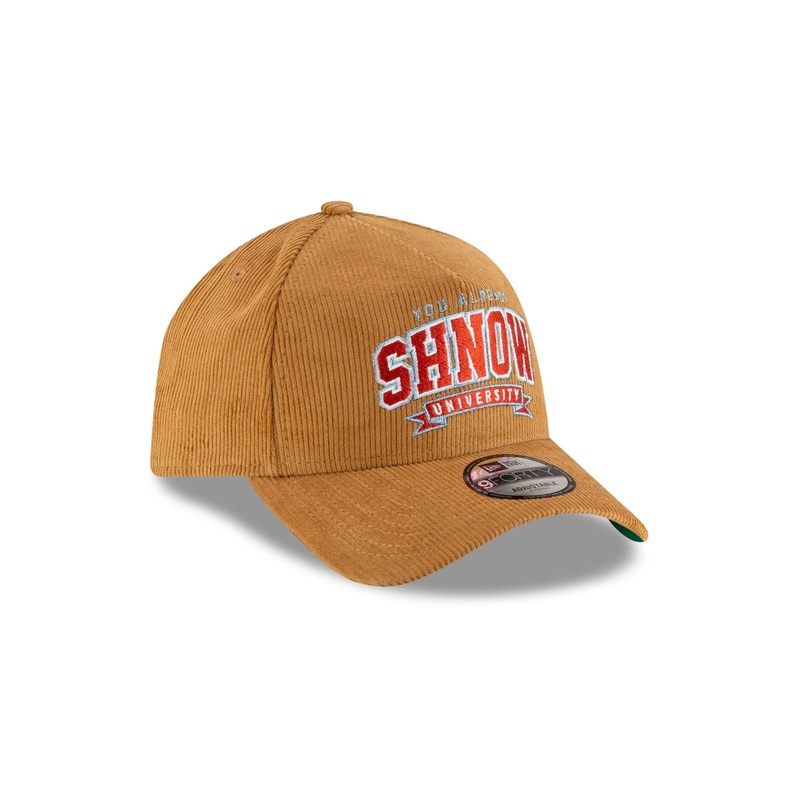 You Already Shnow University Wheat Cord 9FORTY A-Frame Snapback Hat One Size