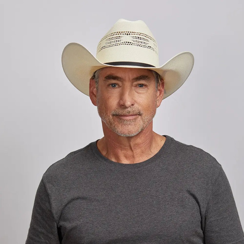 Bozeman | Mens Straw Cowboy Hat Cream SM