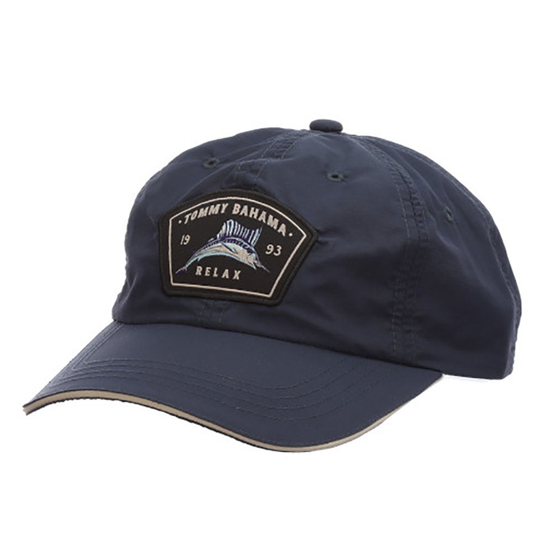 Mallard Supplex Baseball Cap with Sandwiched Bill – Tommy Bahama Hats Navy