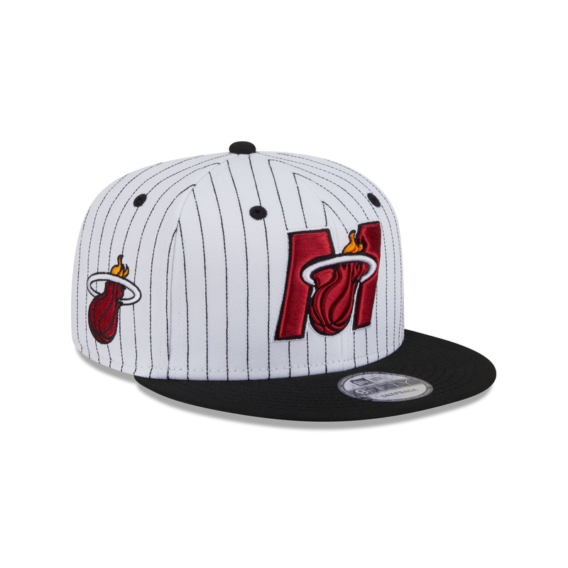 Miami Heat Deceptor Pinstripe 9FIFTY Snapback Hat One Size