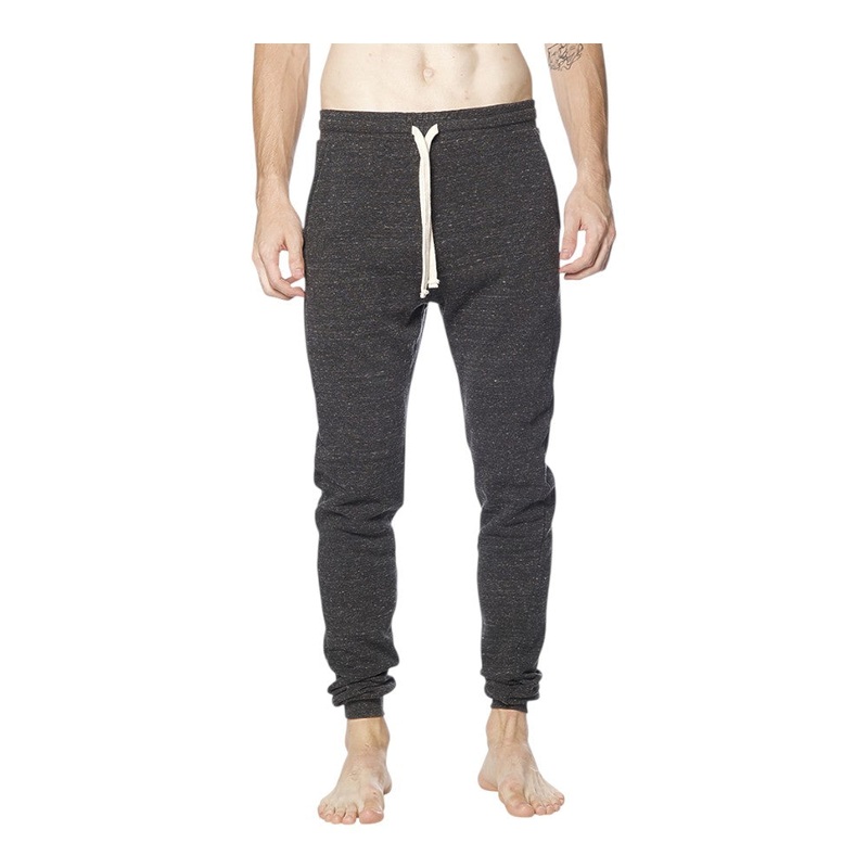 Royal Apparel Unisex Triblend Fleece Jogger Pants  Style 25057 Made in USA Tri Onyx XS