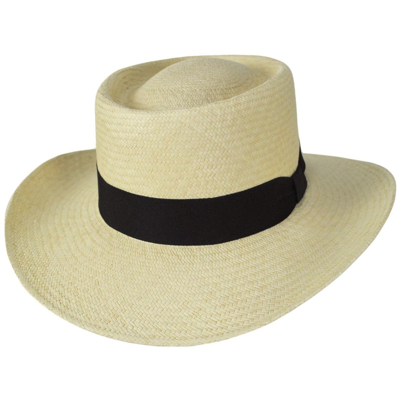 Wholesale Cuenca Panama Straw Gambler Hat B2B Pre-Pack NATURAL 2S-4M-4L-2XL